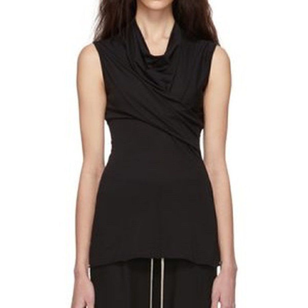 Trina Turk Cowl Neck Sleeveless Blouse Sz S
